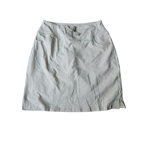 Baleaf Beige‎ Skort Skirt Athletic Outdoor Pockets Drawstring Womens - Picture 1 of 8